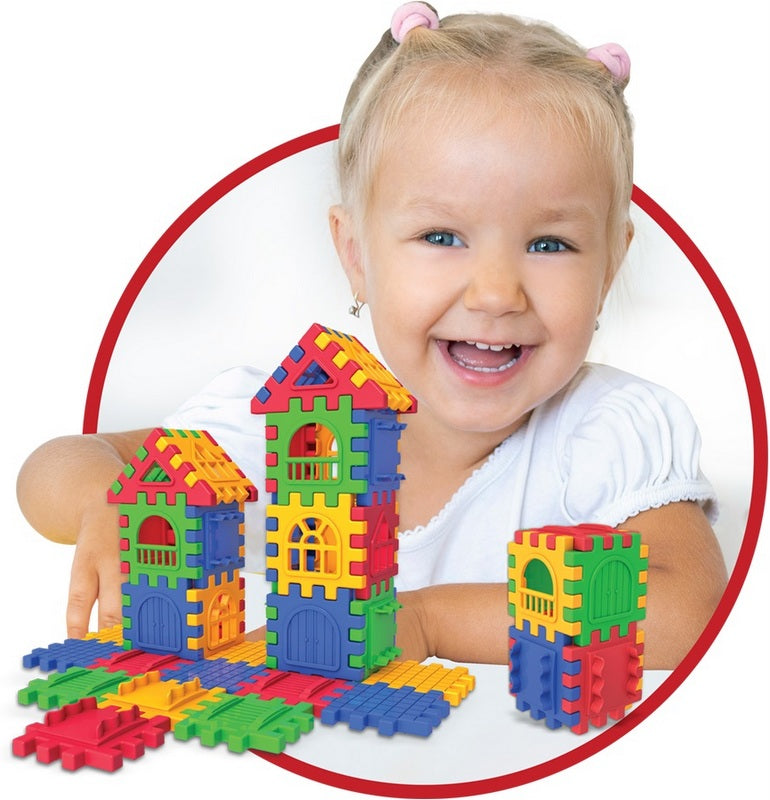 Конструктор Пъзел Сити 64 Ел. 29X26X6 --- BebeMama