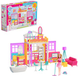 Вилата На Линда За Размер Кукли Тип Барби С Обзавеждане56X38X16 --- BebeMama