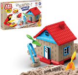 Коплект Форми За Строеж На Къща И 750 Гр Кинетичен Пясък И Преса За Тухли И Инструменти 43Х7Х27 - Умения И Творчество - Thesmileofyourbaby - BebeMama