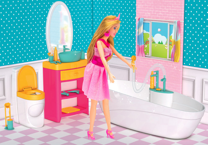 Банята На ЛиндаЗа Размер Кукли Тип Барби310X265X95 --- BebeMama