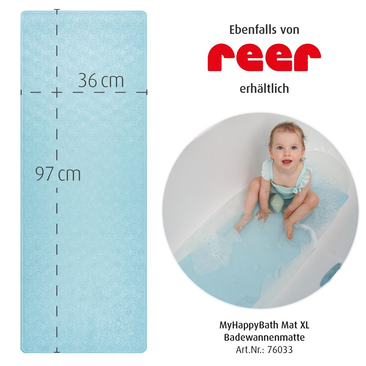 Нехлъзгаща Подложка За Баня Reer Синя --- BebeMama