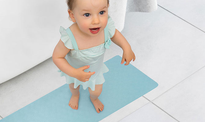 Нехлъзгаща Подложка За Баня Xl Reer MyhappybathСиня --- BebeMama