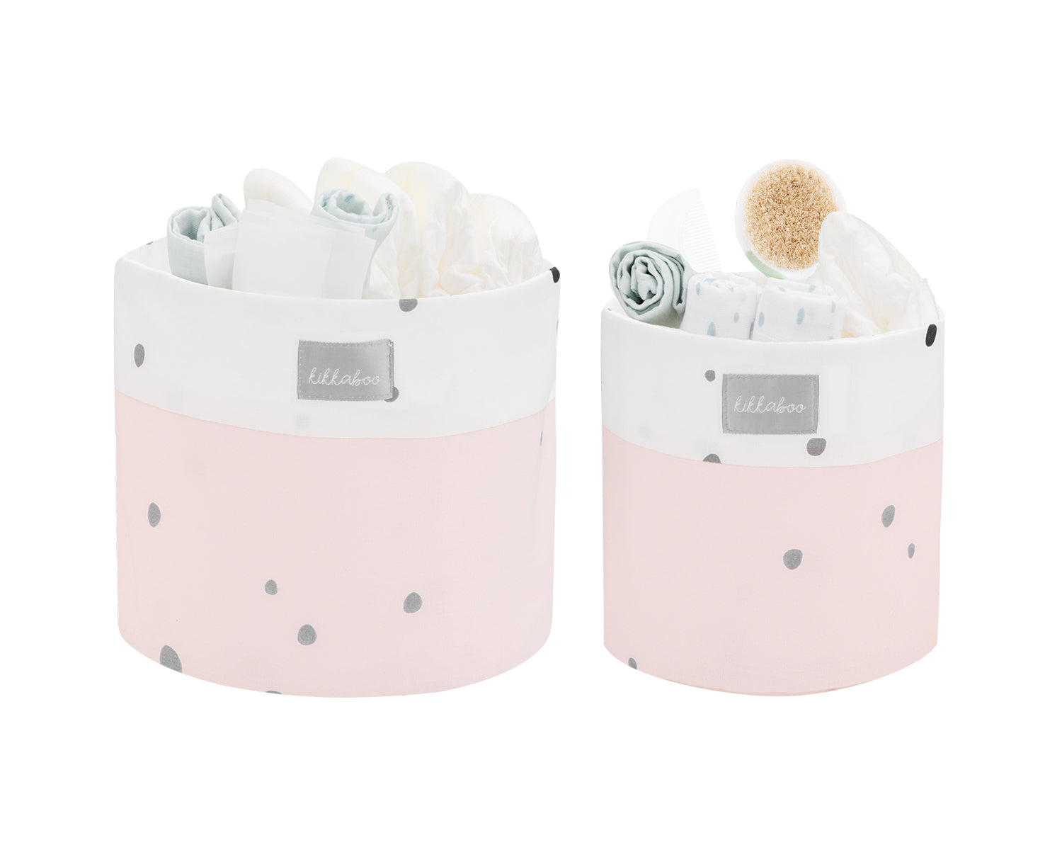 Комплект Кош За Аксесоари 2 Бр - 22См И 18См Bear With Me Pink --- BebeMama