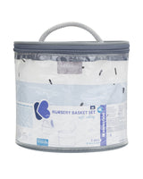 Комплект Кош За Аксесоари 2 Бр - 18См И 14См Bear With Me Син --- BebeMama