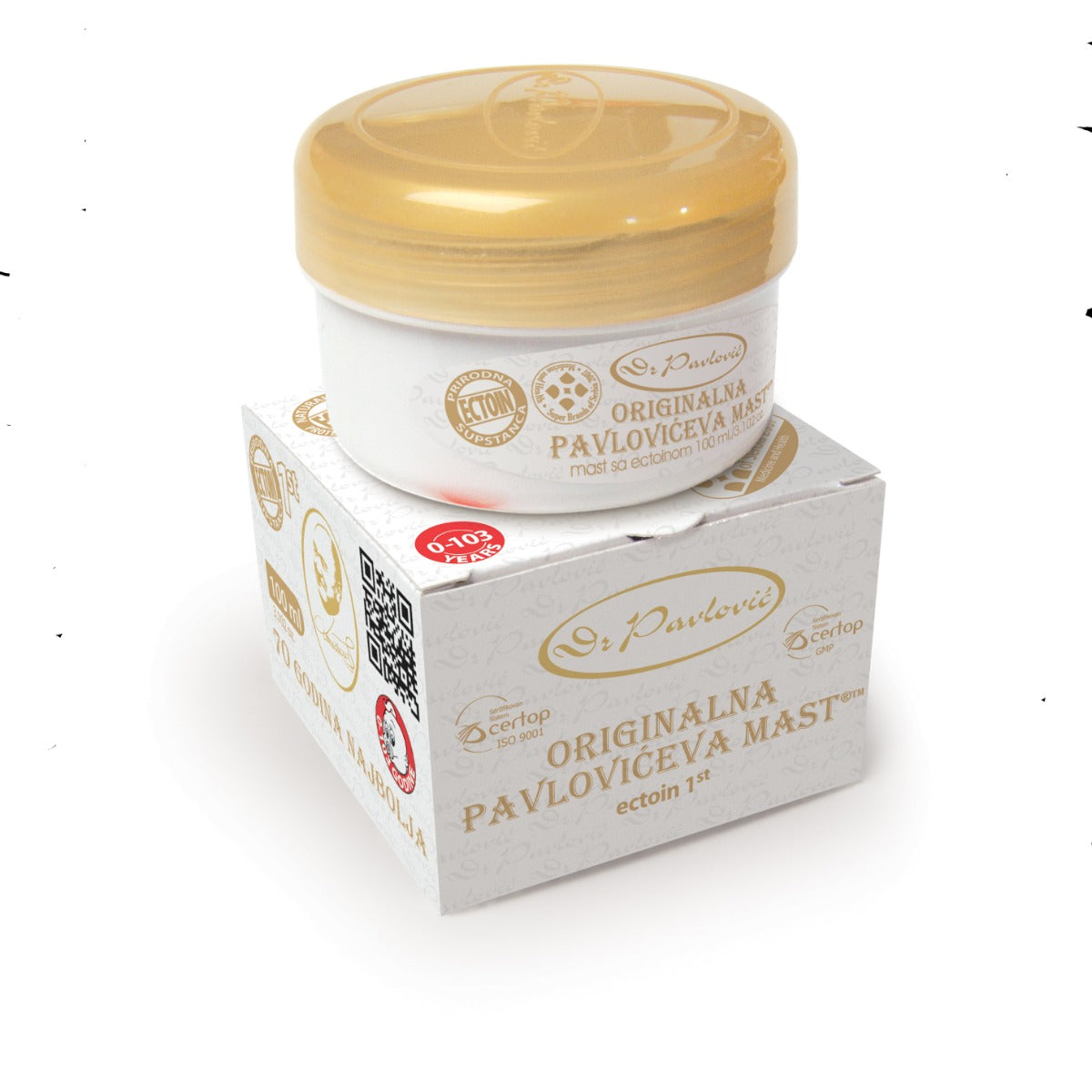 Крем Д-Р Павлович - Оригинална Павловича Мас С Ектоин 100Мл. - Бебешка Козметика - D-R Pavlovich - BebeMama