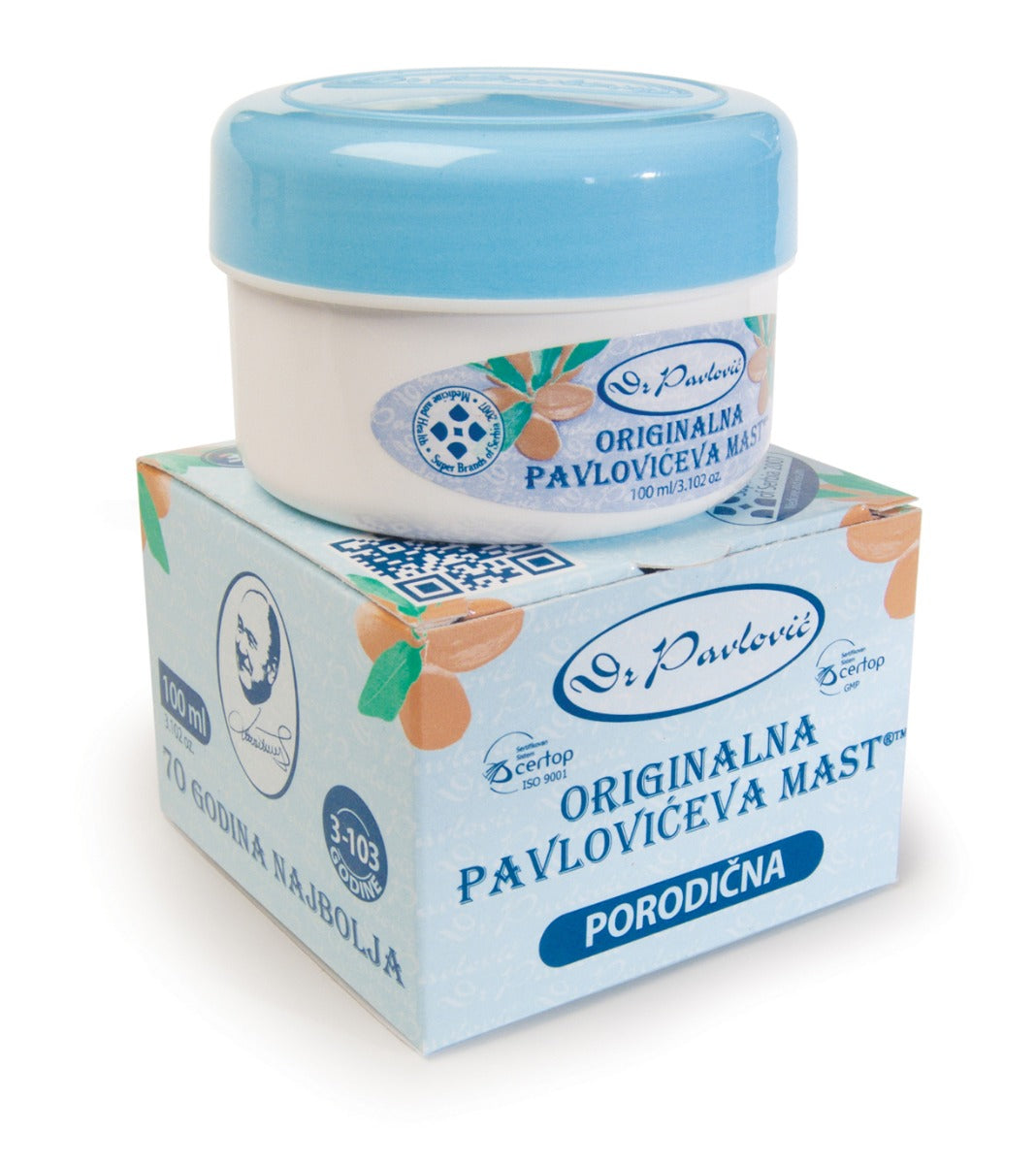 Крем Д-Р Павлович - Оригинална Павловича Мас 3+ 100 Мл. - Бебешка Козметика - D-R Pavlovich - BebeMama