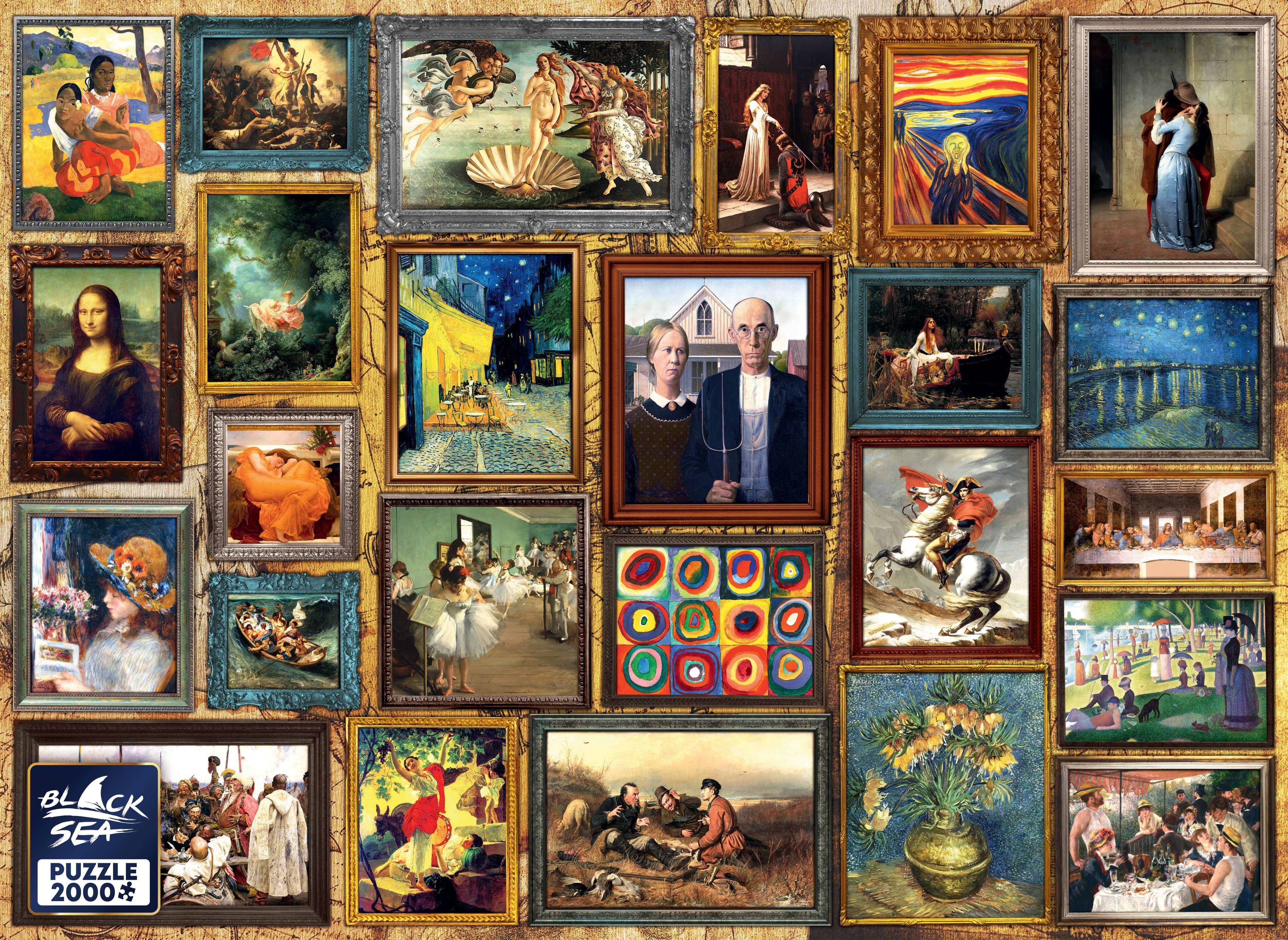 Пъзел Черен Sea От 2000 Части - Най-Великите Картини На Света --- BebeMama