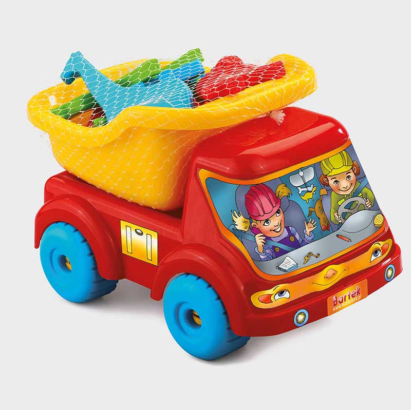 Пластмасов Камион С Комплект Вафлени Блокчета --- BebeMama