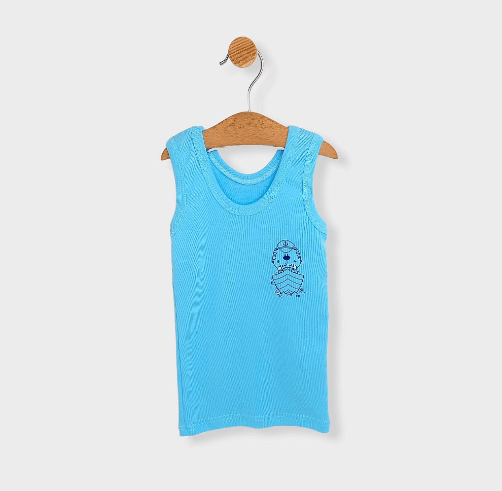 Детски Потник 92-110 См Мечо Моряк Тюркоаз - Боди Потник - Rainy - BebeMama