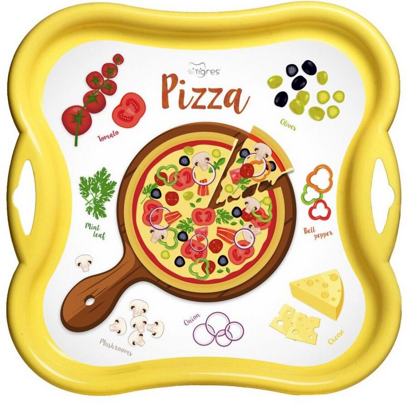 Пица Сервиз С Табла С Имл Печат 36Х29Х8 --- BebeMama