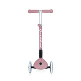 Сгъваема Еко Тротинетка С 3 Колела Globber Junior Foldable Lights Ecologic – Цвят Бери --- BebeMama