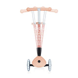 Сгъваема Еко Тротинетка С 3 Колела Globber Junior Foldable Lights Ecologic – Цвят Праскова --- BebeMama