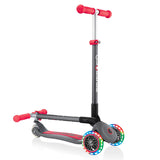 Сгъваема Тротинетка Със Светещи Колела Globber Primo Foldable Lights Сиво-Червена --- BebeMama