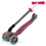 Сгъваема Тротинетка Със Светещи Колела Globber Primo Foldable Lights Сиво-Червена --- BebeMama