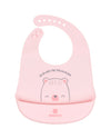 Лигавник Силиконов Bear With Me Pink - Лигавници - Kikkaboo - BebeMama