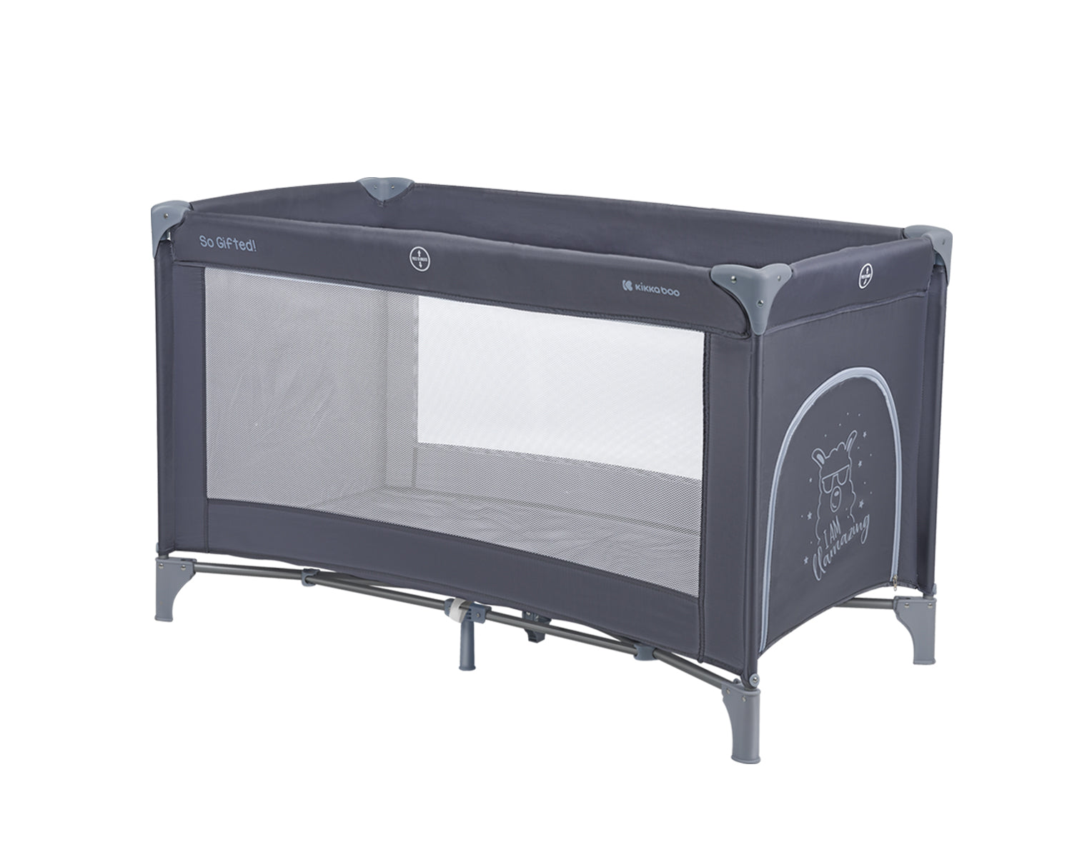 Кошара На Едно Ниво So Gifted Navy 2023 - Сгъваеми Кошари 1 Ниво - Kikkaboo - BebeMama