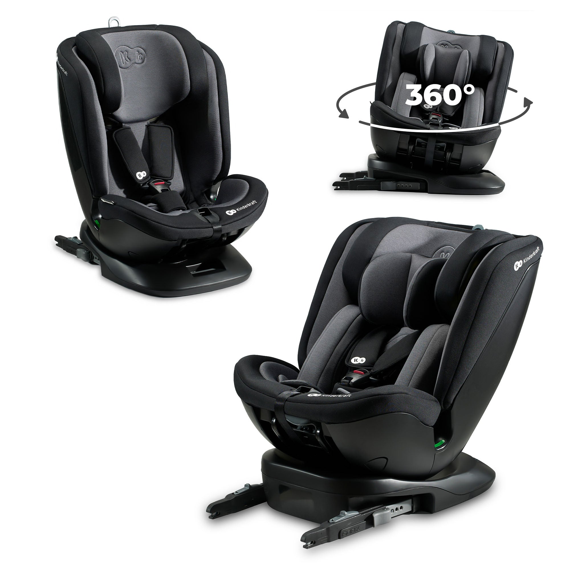 Столче За Кола Kinderkraft Xpedition Черно - Група 1/2/3 (9-36Кг) - Kinderkraft - BebeMama