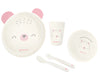Сет За Хранене Пластмаса Bear With Me Pink - Комплекти За Хранене - Kikkaboo - BebeMama