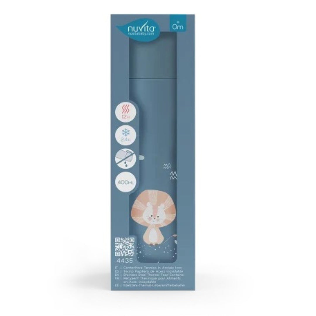 Термос 4435 Nuvita 400Мл Powder Син --- BebeMama