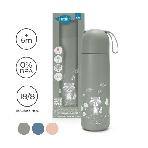 Термос 4435 Nuvita 400Мл Sage Зелен --- BebeMama