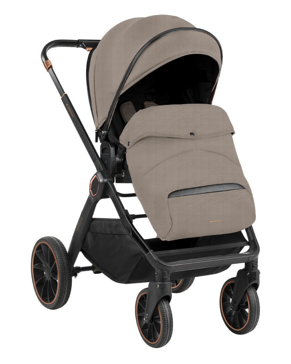 Комбинирана Количка 2В1 С Кош За Новородено Tiffany Beige 2024 --- BebeMama