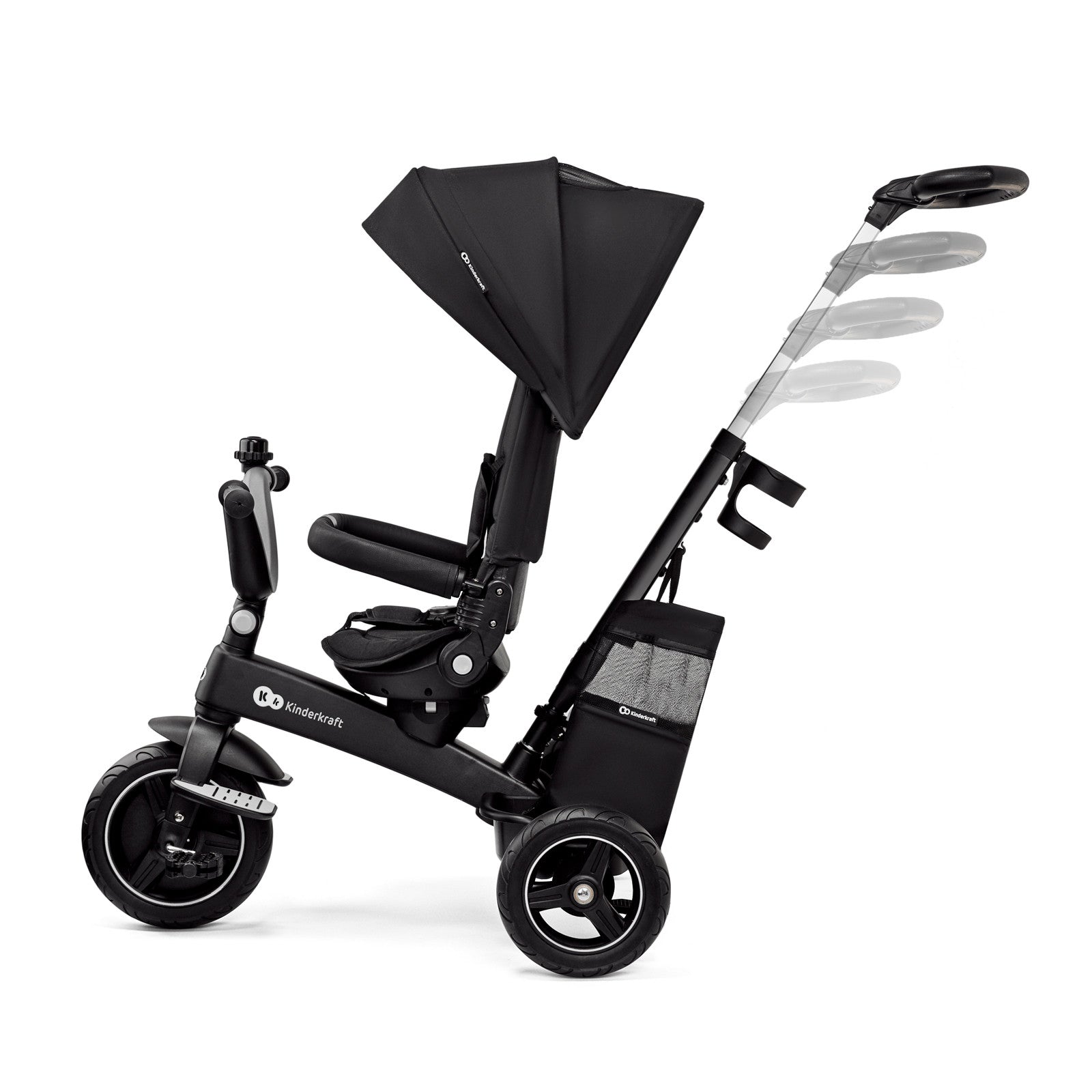 Триколка Kinderkraft Easytwist Черна --- BebeMama