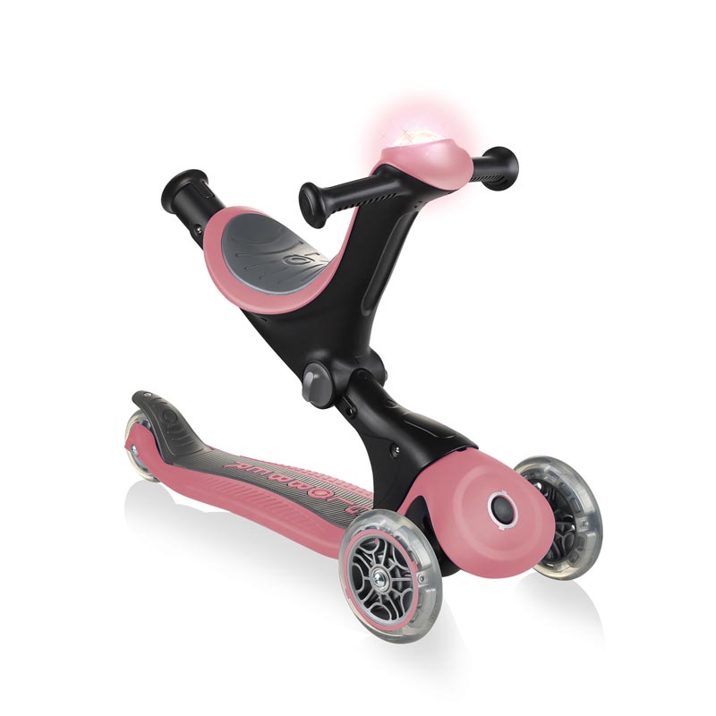 Тротинетка С Родителски Контрол 5 В 1 Go Up Deluxe Play – Пастелно Розова --- BebeMama