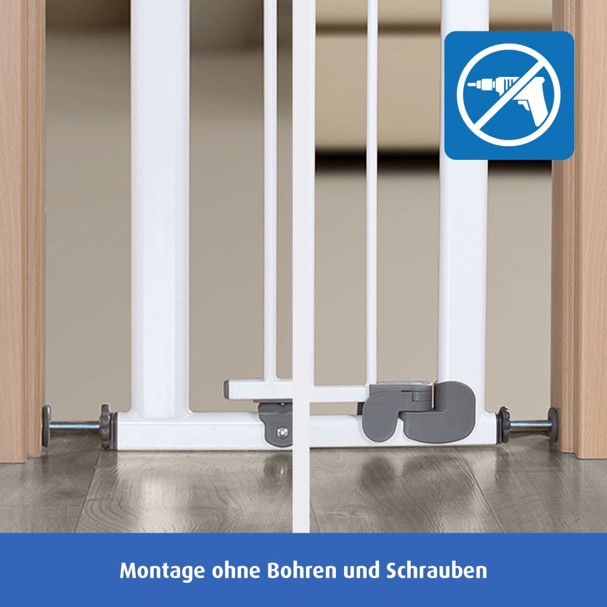 Универсална Преграда За Врата/Стълби Reer 46302 Флуорисцираща --- BebeMama