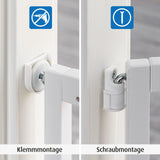 Универсална Преграда За Врата/Стълби С Натиск Reer 46130 Бяла --- BebeMama