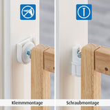 Универсална Преграда За Врата/Стълби С Натиск Reer 46137 Натурална - Прегради За Врата - Reer - BebeMama