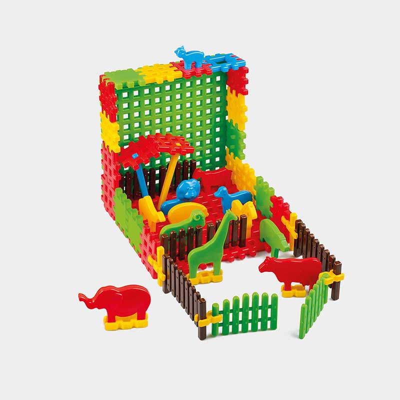 Вафлен Конструктор &Quot;Моят Зоопарк&Quot; От 50 Части - Строители, Мозайки И Конструктори - Marioinex - BebeMama