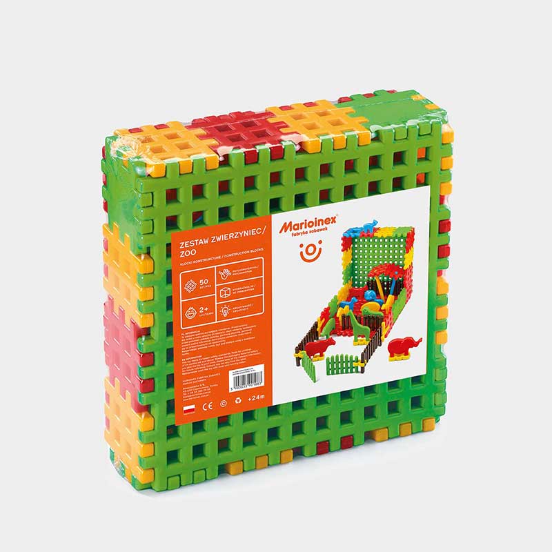 Вафлен Конструктор &Quot;Моят Зоопарк&Quot; От 50 Части --- BebeMama