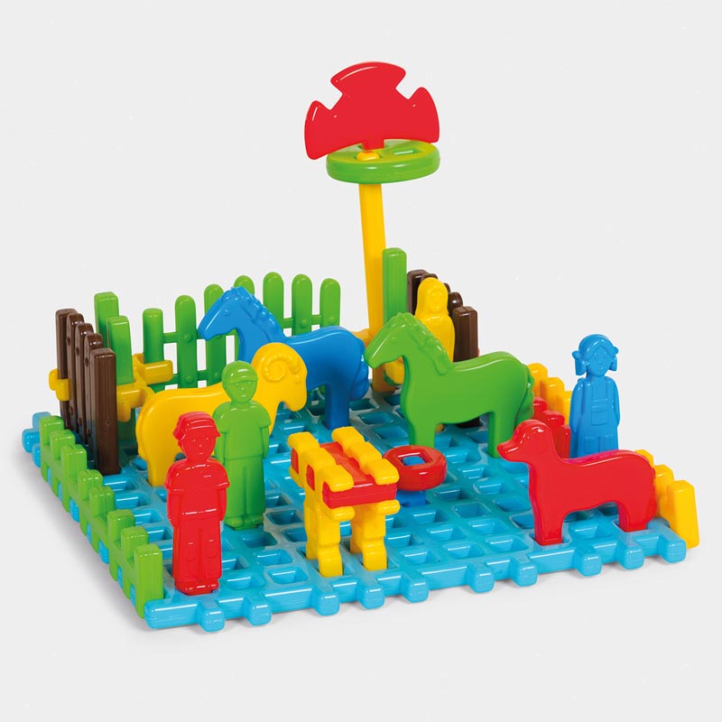 Вафлен Конструктор &Quot;Моята Мини Ферма&Quot; От 31 Части - Строители, Мозайки И Конструктори - Marioinex - BebeMama