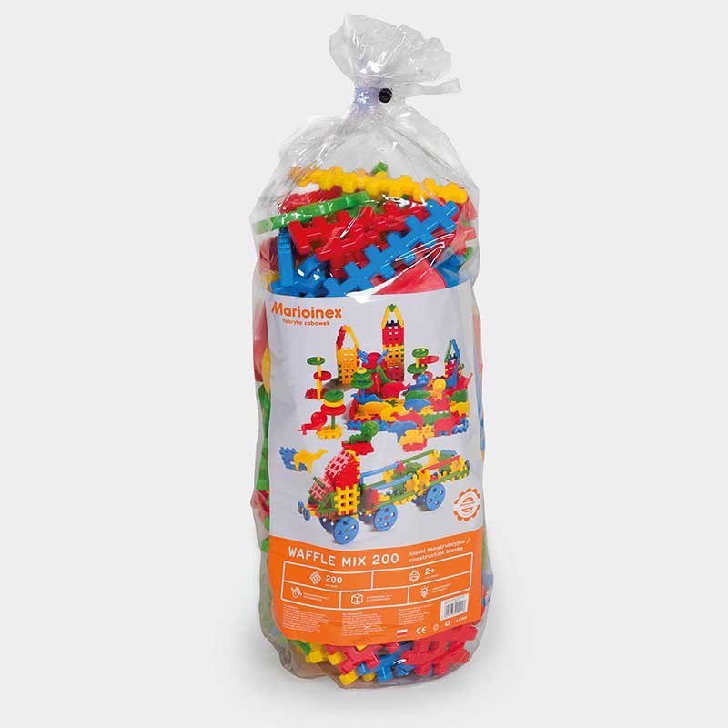 Вафлен Конструктор От 200 Части В Торба --- BebeMama