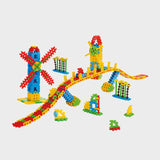 Вафлен Конструктор От 245 Части - Мост С Вятърници Мелници - Строители, Мозайки И Конструктори - Marioinex - BebeMama