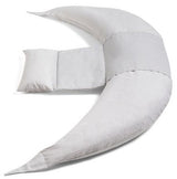 Възглавница за бременност и кърмене Nuvita DreamWizard 12в1, сив/бяло - Възглавници За Кърмене - Nuvita - BebeMama