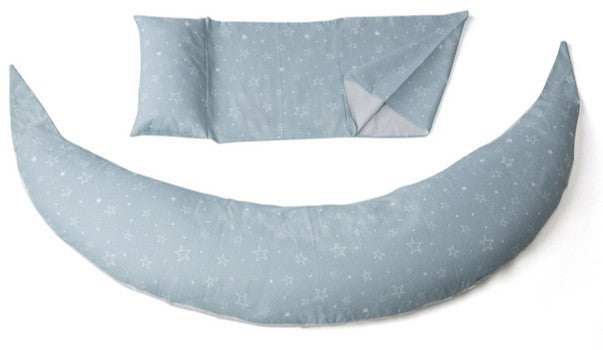 Възглавница за бременност и кърмене Nuvita DreamWizard 12в1, сиви звезди - Възглавници За Кърмене - Nuvita - BebeMama