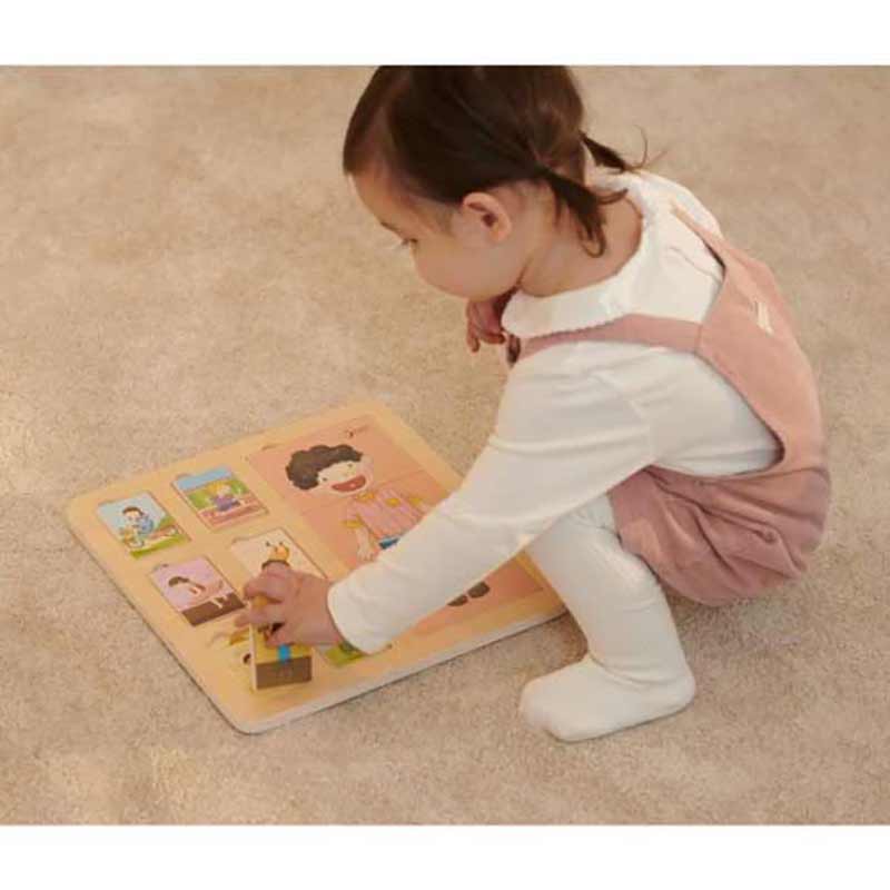 Забавен Дървен Пъзел С Фигурки На Деца --- BebeMama