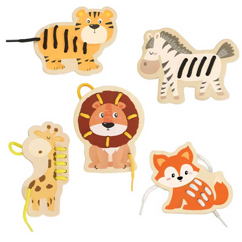 Забавна Детска Игра - Низанка, Африканските Животни - Занимателни Играчки - Classic World - BebeMama