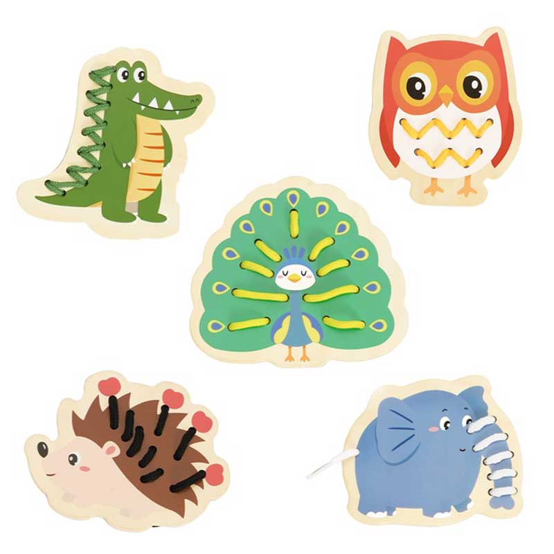 Забавна Детска Игра - Низанка, Животните От Джунглата - Занимателни Играчки - Classic World - BebeMama