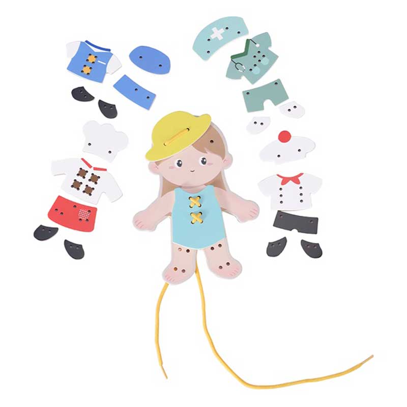 Забавна Детска Игра За Нанизване - Избери Си Професия, За Момичета - Занимателни Играчки - Classic World - BebeMama