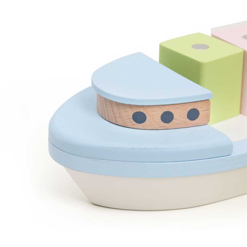 Забавна Детска Игра За Сръчност С Дървени Блокчета - Корабче --- BebeMama