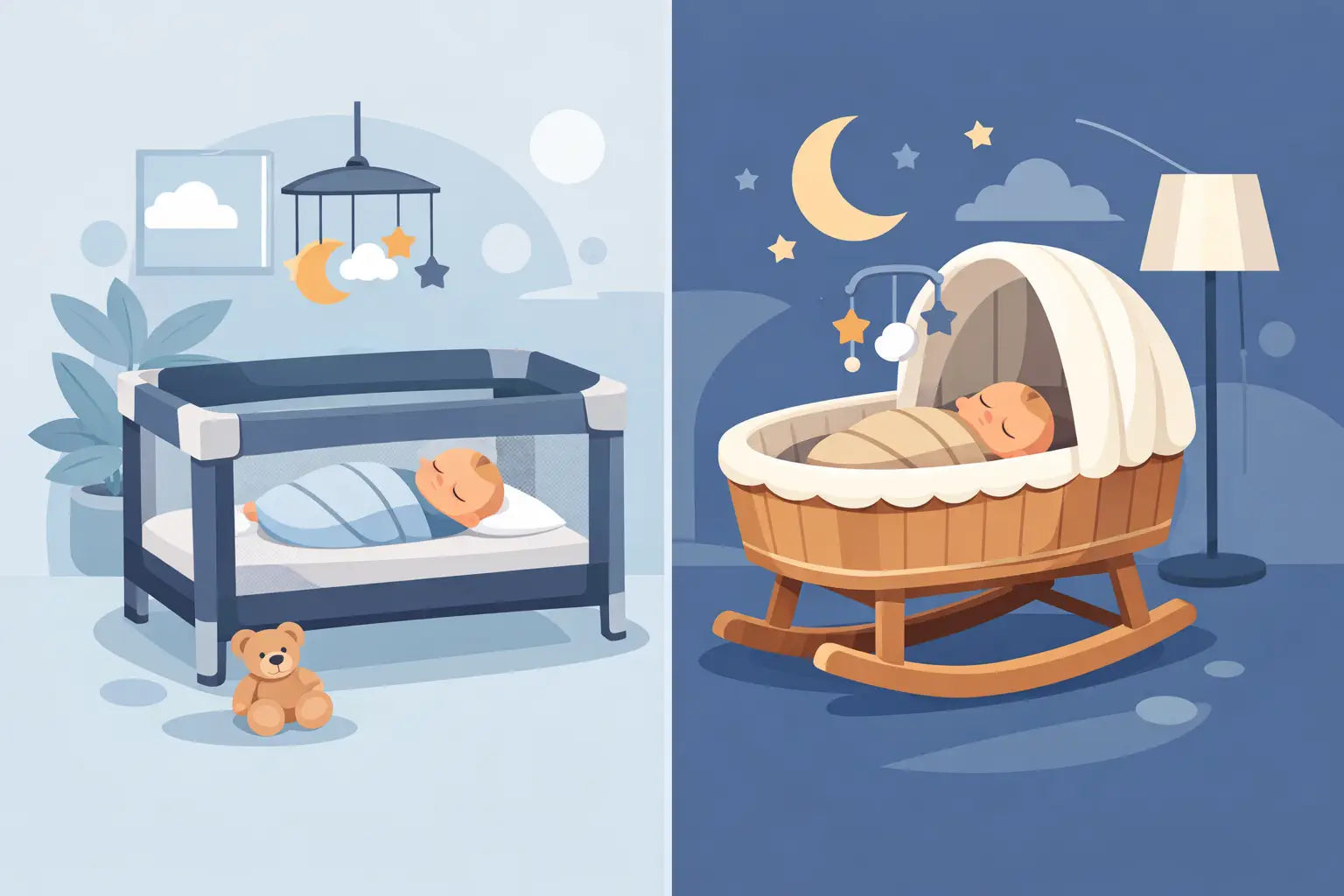Кошара или люлка за бебе - кой избор е точен