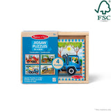 Дървен Пъзел В Кутия 4 Пъзела От 12 Ч. Melissa&Doug