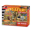 Puzzle de podea cu animale africane, 100 de piese.
