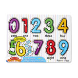 Puzzle din lemn cu numere, 10 piese.