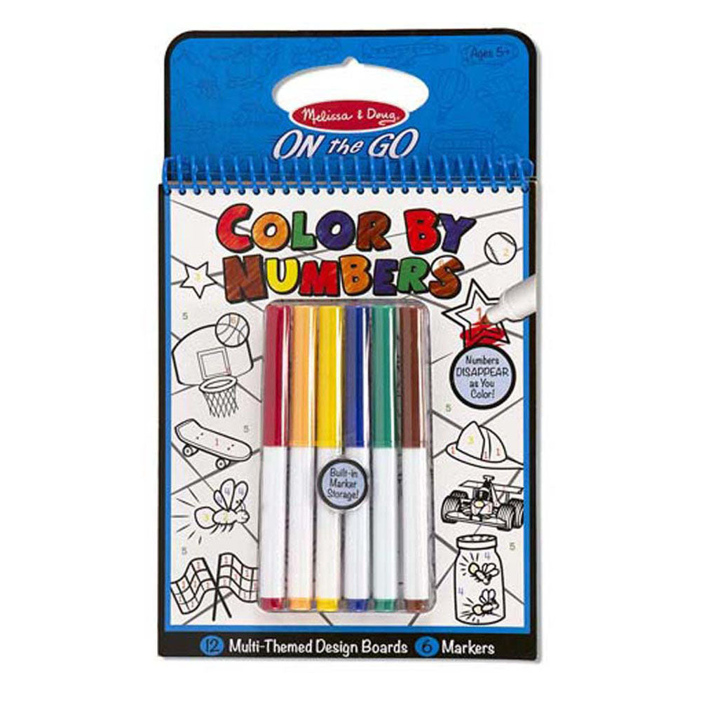 Colorează după numere, asortiment albastru