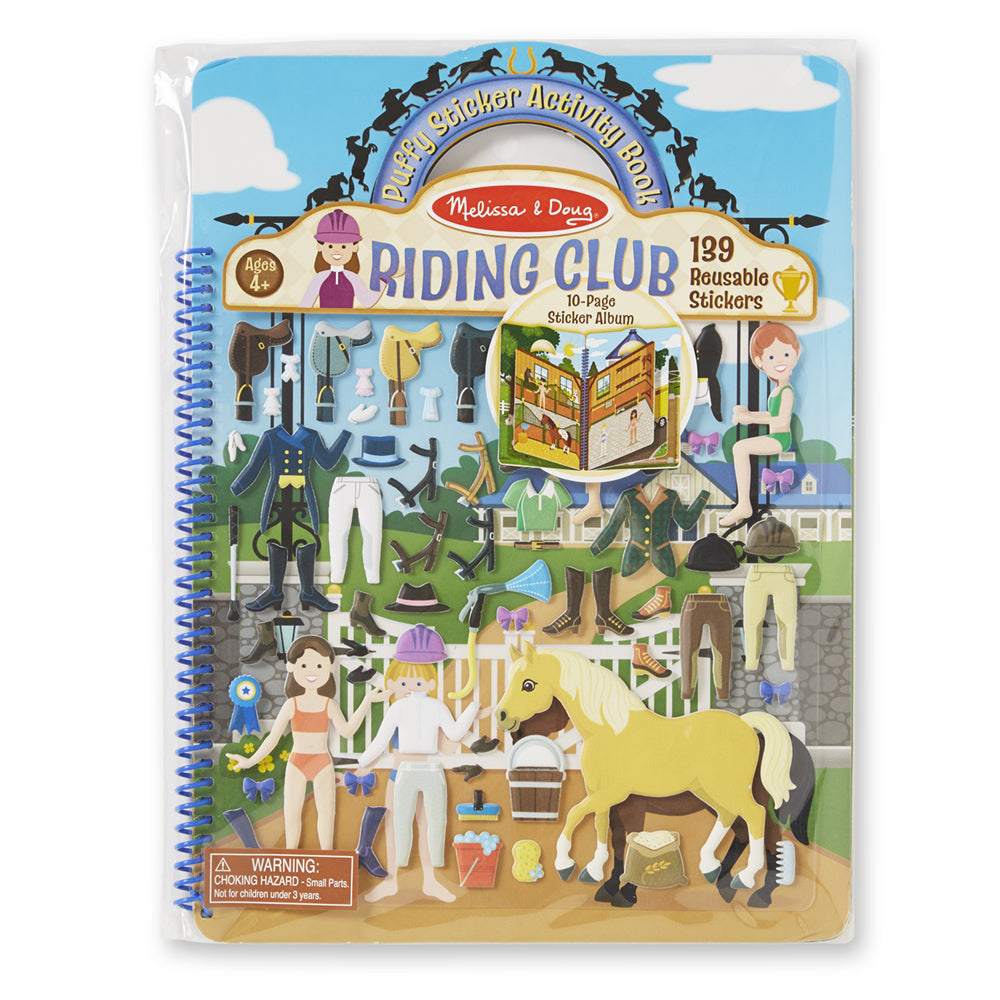 Carte de autocolante. Club de echitație.