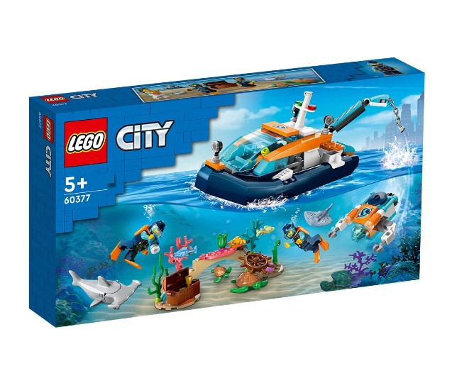 Lego® City 60377 - Изследователска Лодка За Гмуркане