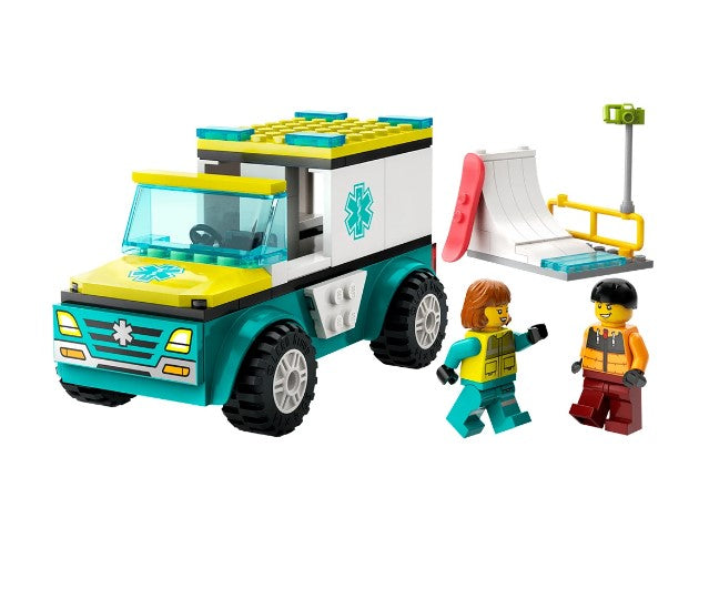 Lego® City 60403 - Линейка За Спешна Помощ И Сноубордист